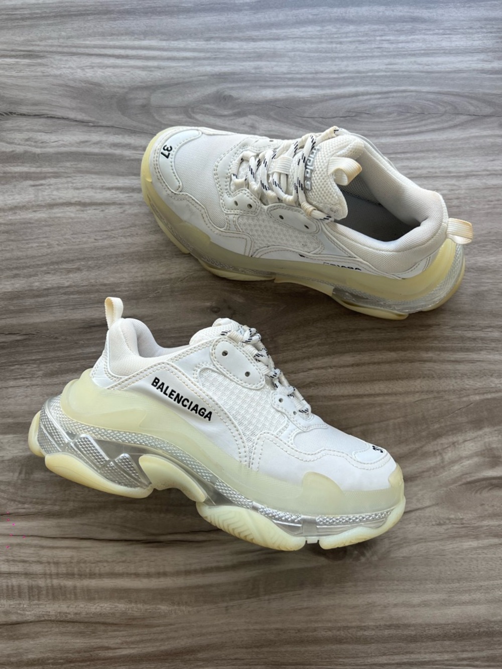 Size 7 (EU 37)- Balenciaga Triple S Sneaker Clearsole - Womens